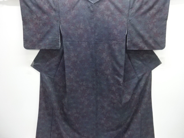 JAPANESE KIMONO / TSUMUGI / WOVEN MAPLE